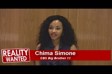 Chima Simone of CBS's Big Brother 11