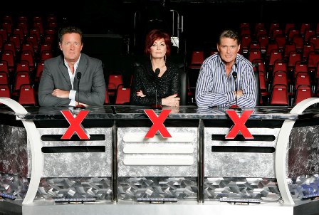 America's Got Talent Judges David Hasselhoff, Piers Morgan and Sharon Osbourne