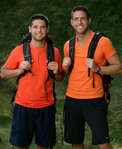 Amazing Race contestants Sam and Dan McMillen