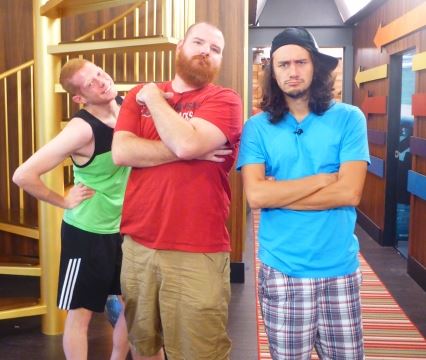 Andy, Spencer, and McCrae of Big Brother 15