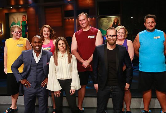 The final five and their trainers on The Biggest Loser Season 14