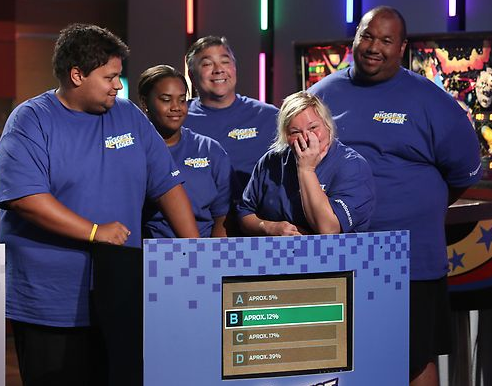 The blue team on The Biggest Loser Challenge America