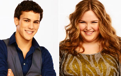 Lily Mae Harrington and Michael Weisman from The Glee Project Season 2