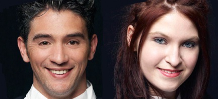 Salvatore Copoola and Siobhan Allgood from Hell's Kitchen Season 7