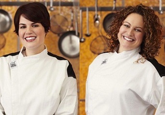 Emily Kutchins and Melissa Doney from Hell's Kitchen Season 8
