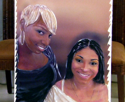 A painting of NeNe and Diana on I Dream Of NeNe