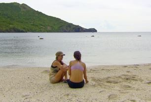 Laura and Ciera discuss strategy on Survivor: Blood Vs. Water