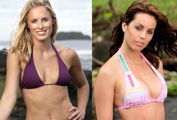 Candice Woodcock and Danielle DiLorenzo from Survivor: Heroes Vs. Villains