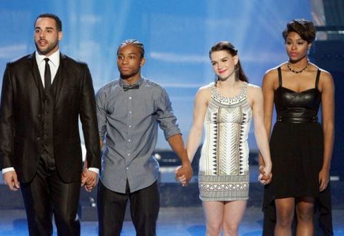 Aaron, FikShun, Amy, and Jasmine on the SYTYCD Season 10 Finale