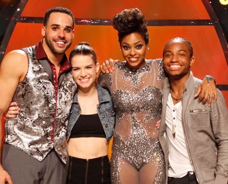 Aaron, Amy, Jasmine, and Fik-Shun of SYTYCD Season 10