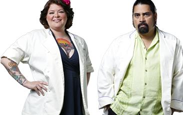 Jesse Sandlin and Hector Santiago from Top Chef Vegas