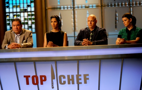 Emeril, Padma, Tom, Gail of Top Chef Seattle